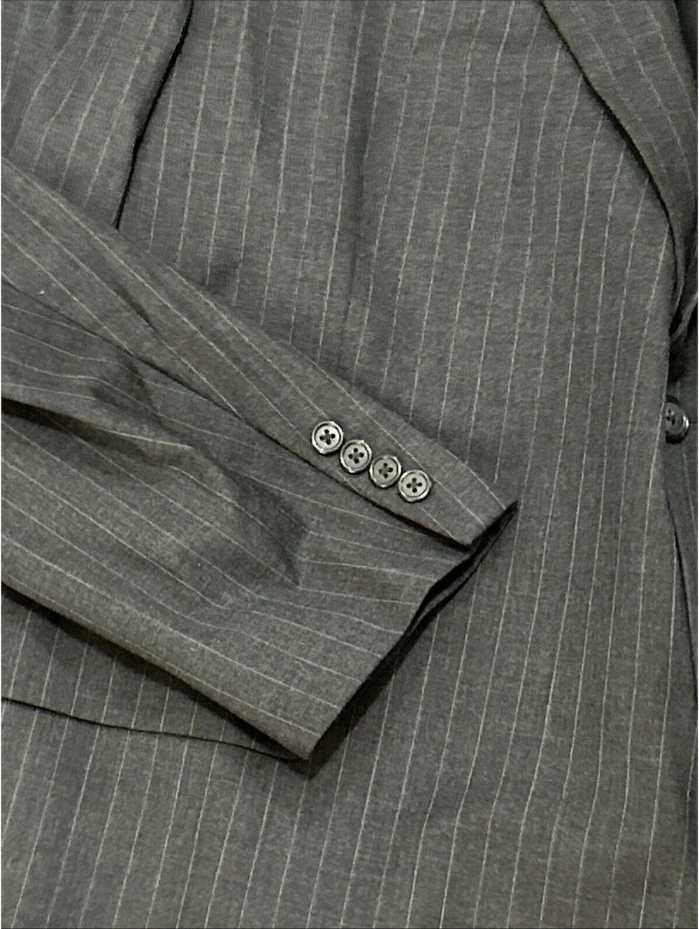 Joseph & Feiss 50 Regular 100%Wool Dark Gray Pin Stripe Blazer Jacket Business